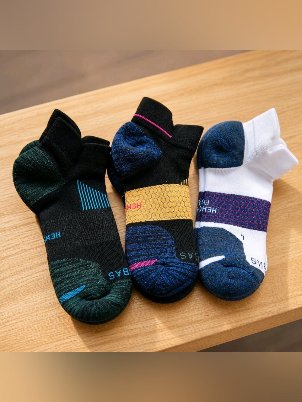BOMBAS-Unisex 3 Pair Low-Cut Performance Socks #SOK13
